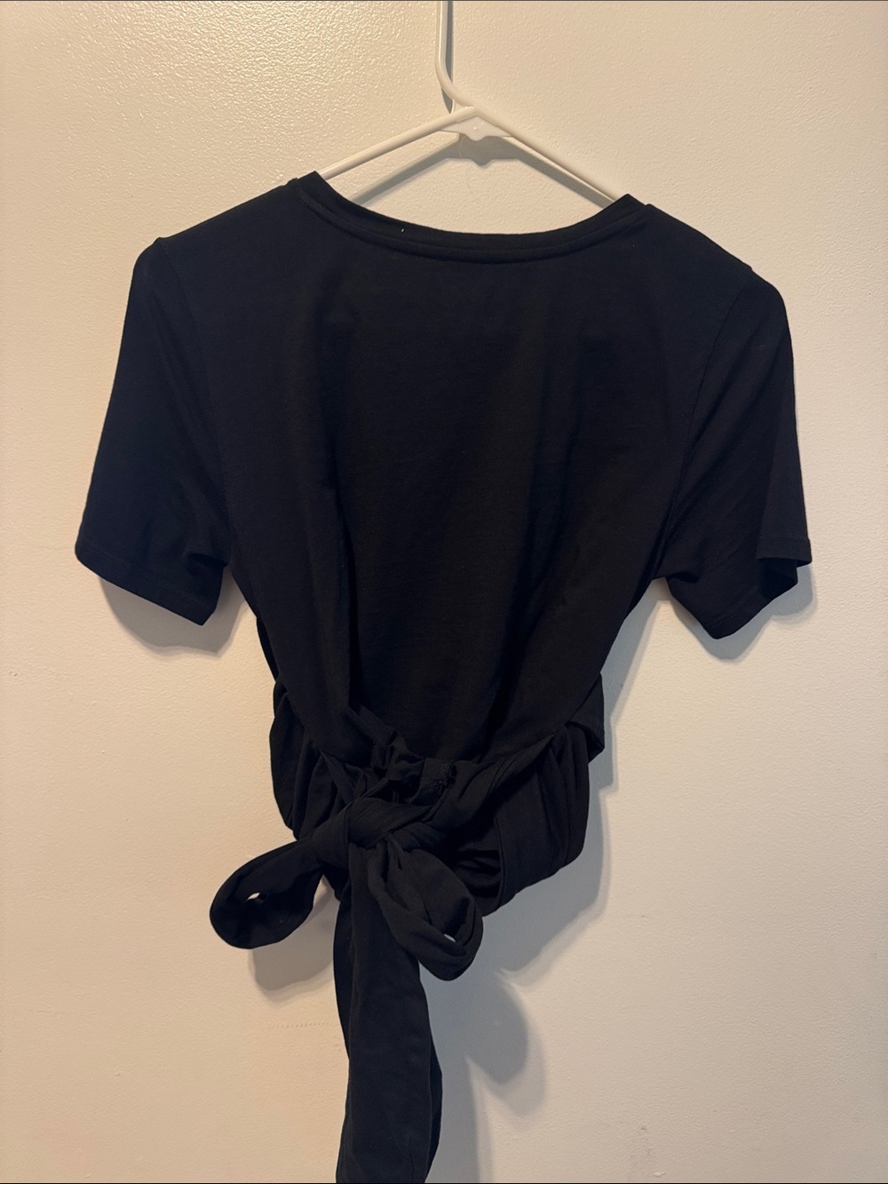 Pilcro Black Twist-Front Top